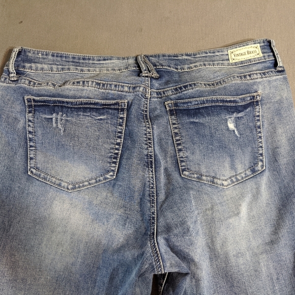 Women's Vintage Brass Jeans - Picture 3 of 3